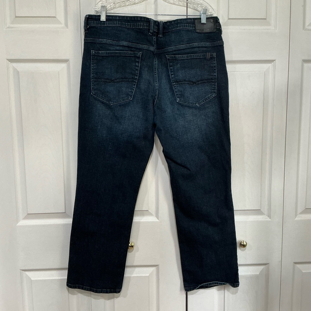 🩷 Buffalo David Bitton Jackson-X Straight Stretch Blue Denim Jeans 38x30 (01389) - Picture 2 of 5